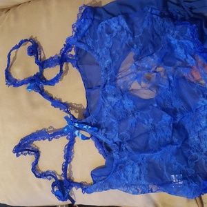 Royal Blue💙 Open Back Lingerie